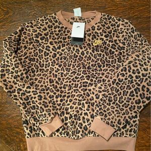 Nike Leopard Print Sweatshirt